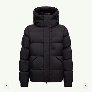 Moncler Black Quilted Down Puffer Jacket with Hood NWOT With Moncler Signature